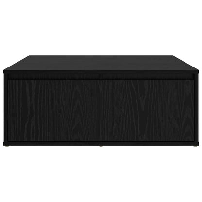 vidaXL Coffee Table Black oak 80 x 80 x 31 cm Engineered Wood 6