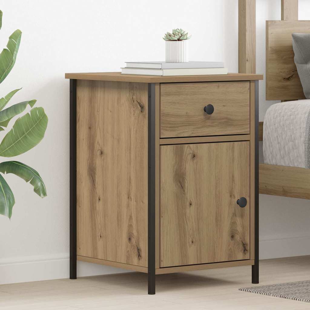 vidaXL Bedside Cabinet Artisan Oak 40 x 42 x 60 cm Engineered Wood 1