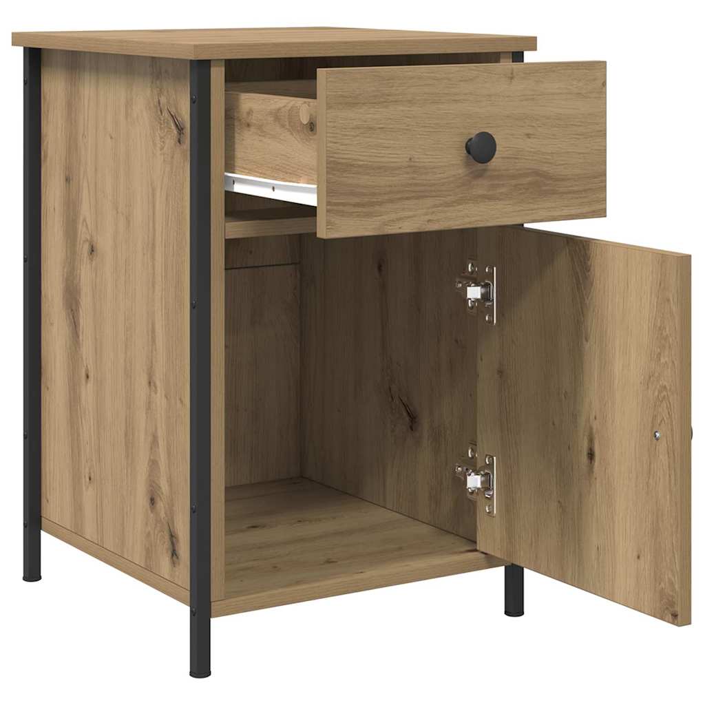 vidaXL Bedside Cabinet Artisan Oak 40 x 42 x 60 cm Engineered Wood 5
