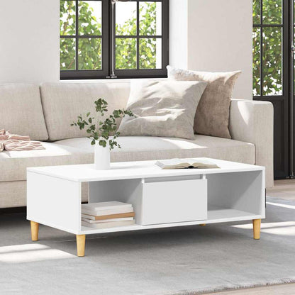vidaXL Coffee Table White 102 x 55 x 35 cm Engineered Wood 4