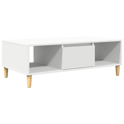 vidaXL Coffee Table White 102 x 55 x 35 cm Engineered Wood 2