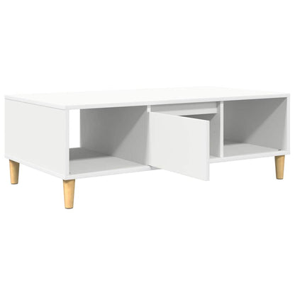 vidaXL Coffee Table White 102 x 55 x 35 cm Engineered Wood 5