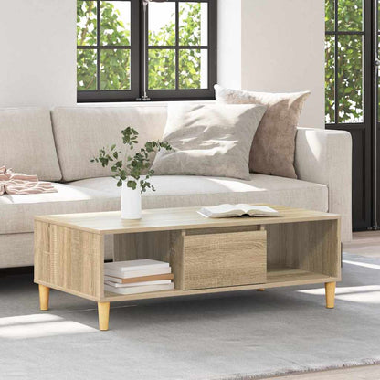 vidaXL Coffee Table Sonoma Oak 102 x 55 x 35 cm Engineered Wood 4