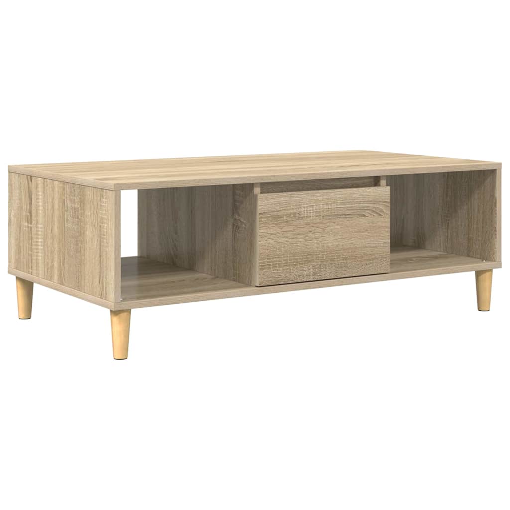 vidaXL Coffee Table Sonoma Oak 102 x 55 x 35 cm Engineered Wood 2