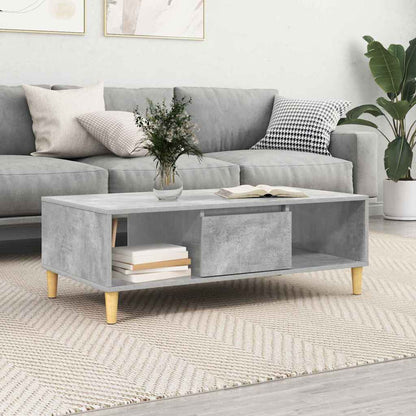 vidaXL Coffee Table Concrete Grey 102 x 55 x 35 cm Engineered Wood 1