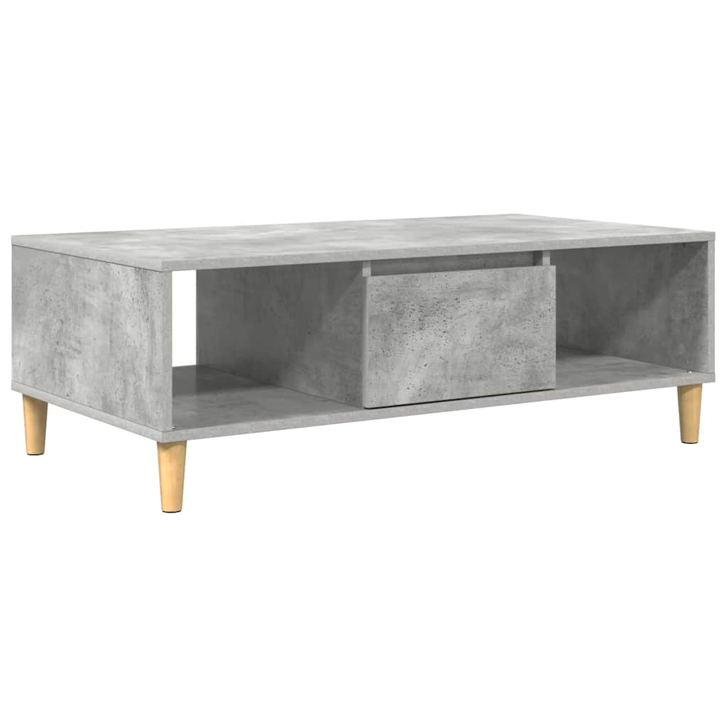 Coffee Table 102 x 55 x 35 cm Engineered Wood Concrete grey