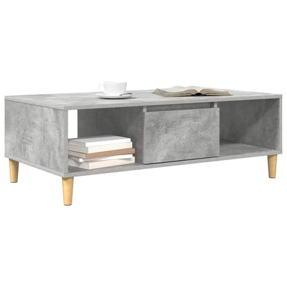 vidaXL Coffee Table Concrete Grey 102 x 55 x 35 cm Engineered Wood 3