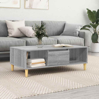 vidaXL Coffee Table Grey Sonoma 102 x 55 x 35 cm Engineered Wood 1