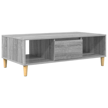 vidaXL Coffee Table Grey Sonoma 102 x 55 x 35 cm Engineered Wood 2