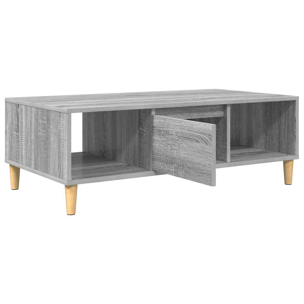 vidaXL Coffee Table Grey Sonoma 102 x 55 x 35 cm Engineered Wood 5