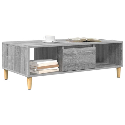 vidaXL Coffee Table Grey Sonoma 102 x 55 x 35 cm Engineered Wood 3