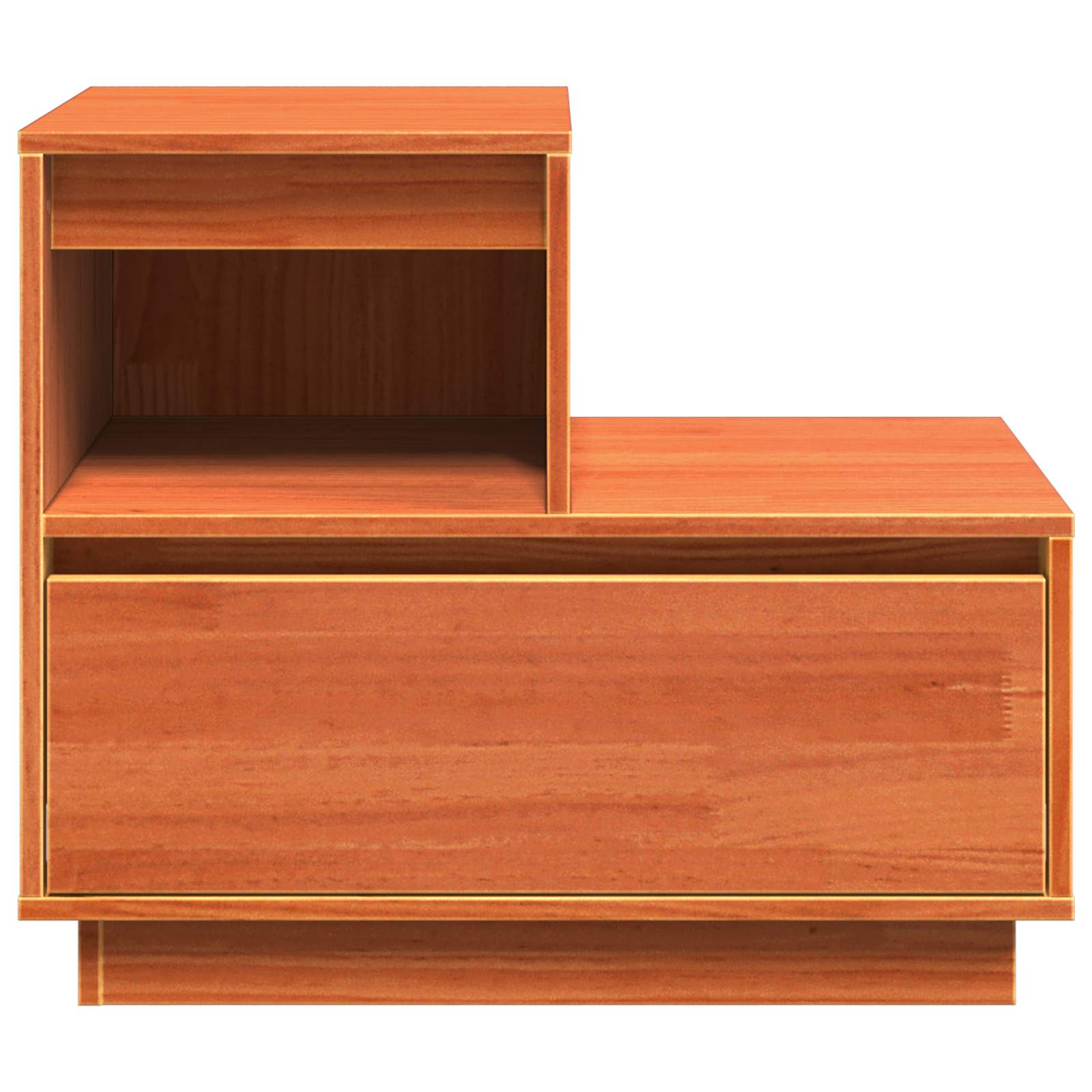vidaXL Bedside Cabinet Wax Brown 60 x 34 x 51 cm Engineered Wood 6