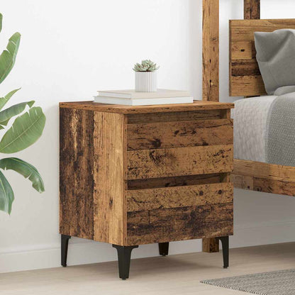vidaXL Bedside Cabinet 2 pcs Old Wood 40 x 35 x 50 cm Engineered Wood 4