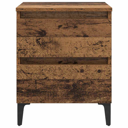 vidaXL Bedside Cabinet 2 pcs Old Wood 40 x 35 x 50 cm Engineered Wood 6