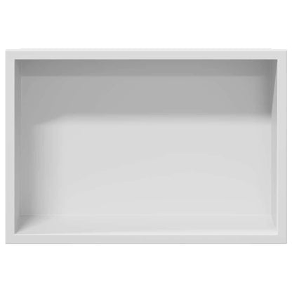 vidaXL Shower Niche White 30 x 20 x 9.5 cm Stainless Steel 5