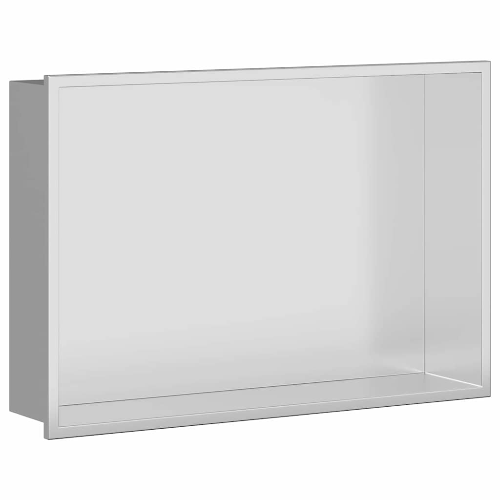 vidaXL Shower Niche Silver 45 x 30 x 9.5 cm Stainless Steel 2