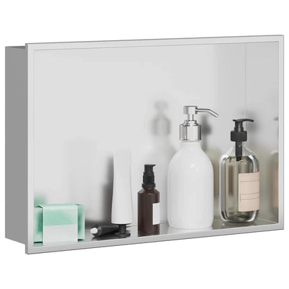 vidaXL Shower Niche Silver 45 x 30 x 9.5 cm Stainless Steel 3