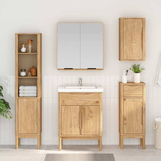 Bathroom Cabinet FLORO Wax brown