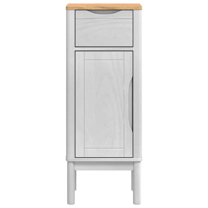 vidaXL Bathroom Cabinet FLORO White 35 x 30 x 90 cm Solid Pine Wood 6