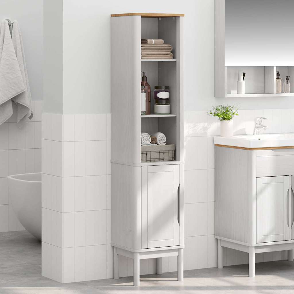 vidaXL Bathroom Tall Cabinet FLORO White 35 x 30 x 160 cm 4