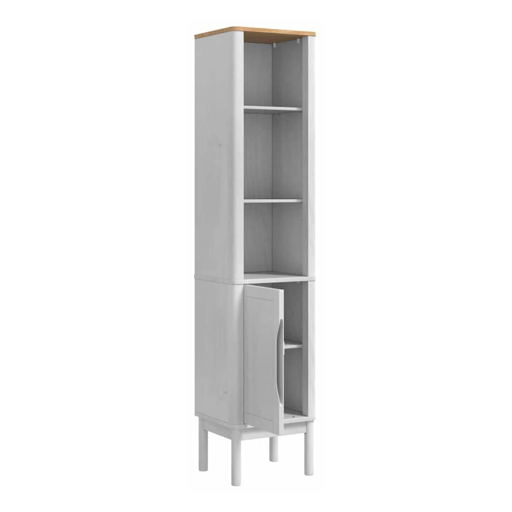 Bathroom Tall Cabinet FLORO 35 x 30 x 160 cm White