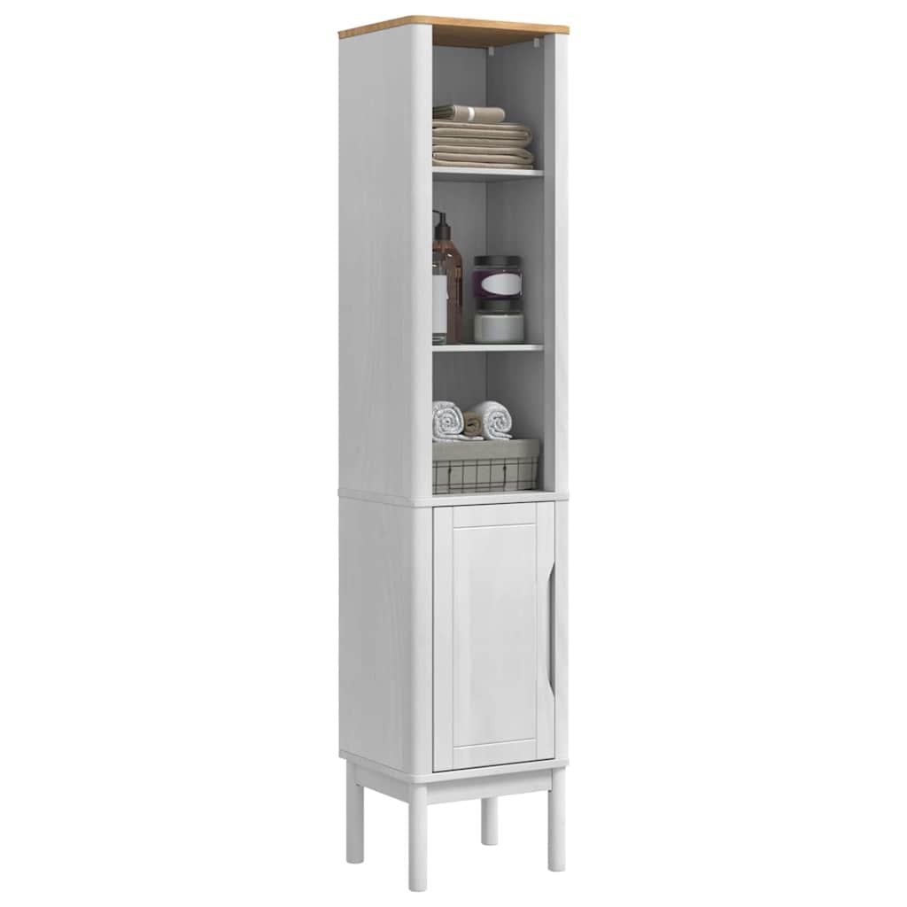 vidaXL Bathroom Tall Cabinet FLORO White 35 x 30 x 160 cm 3