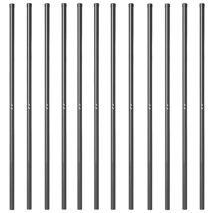 vidaXL Fence Post 12 pcs Grey Powder-coated steel 4
