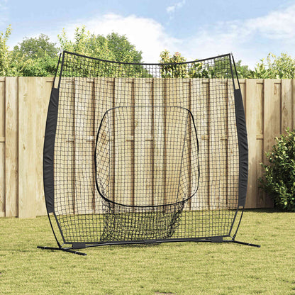 vidaXL Baseball Practice Net Black 250 x 106 x 209 cm Polyester 1