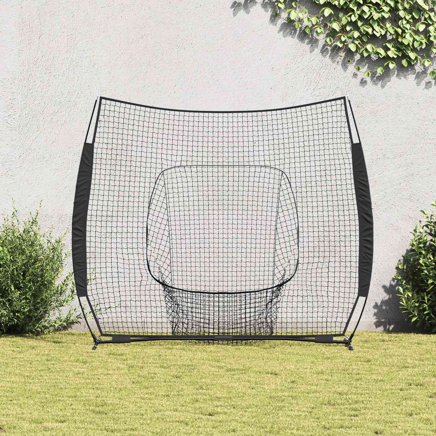 vidaXL Baseball Practice Net Black 250 x 106 x 209 cm Polyester 3