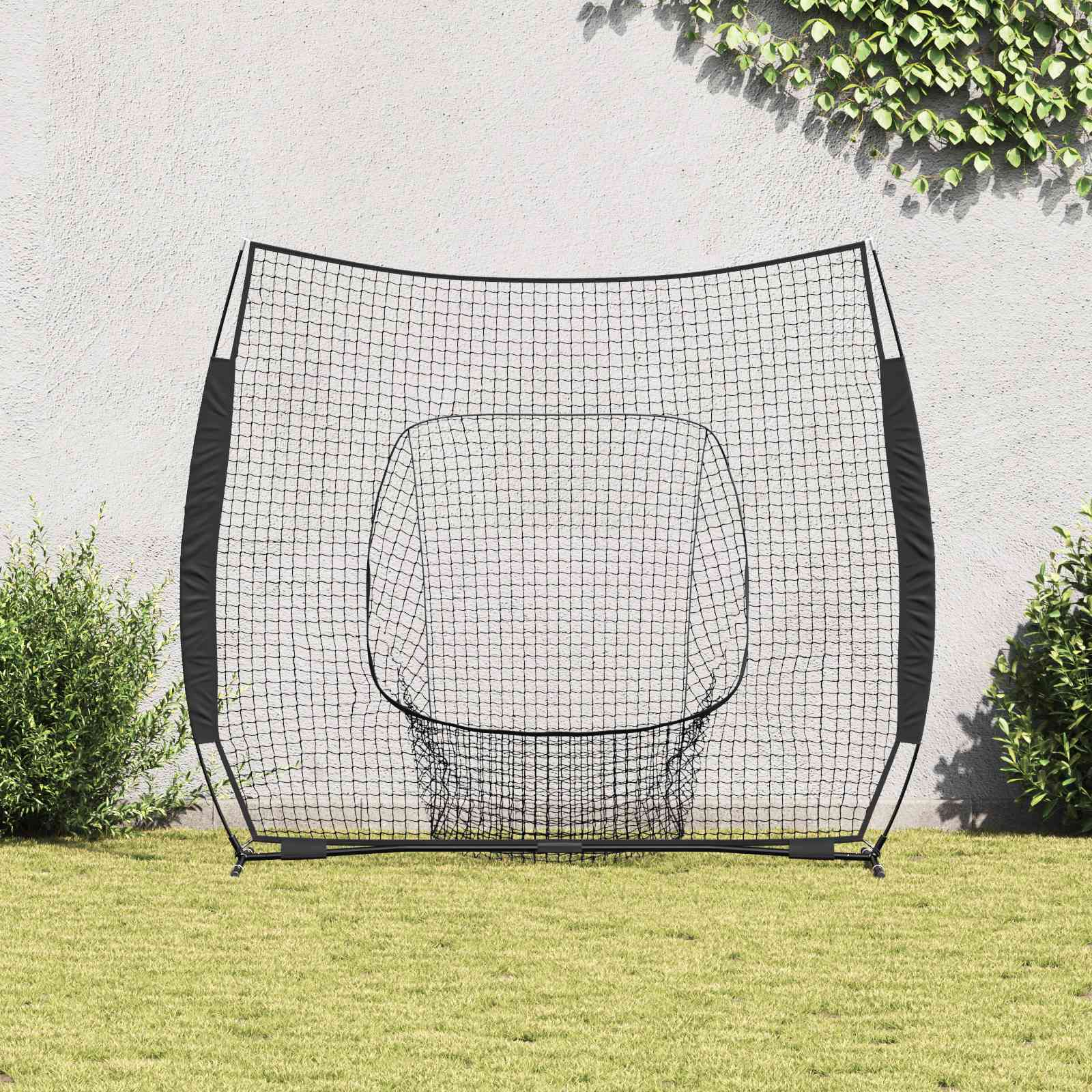 vidaXL Baseball Practice Net Black 250 x 106 x 209 cm Polyester 3