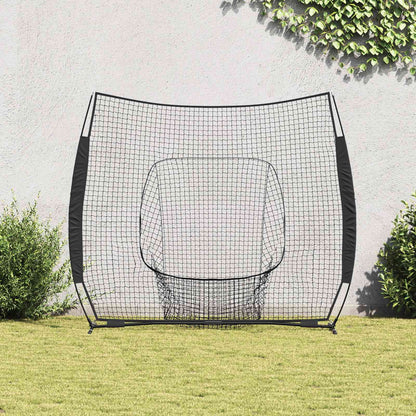 vidaXL Baseball Practice Net Black 250 x 106 x 209 cm Polyester 3