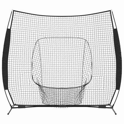 vidaXL Baseball Practice Net Black 250 x 106 x 209 cm Polyester 4