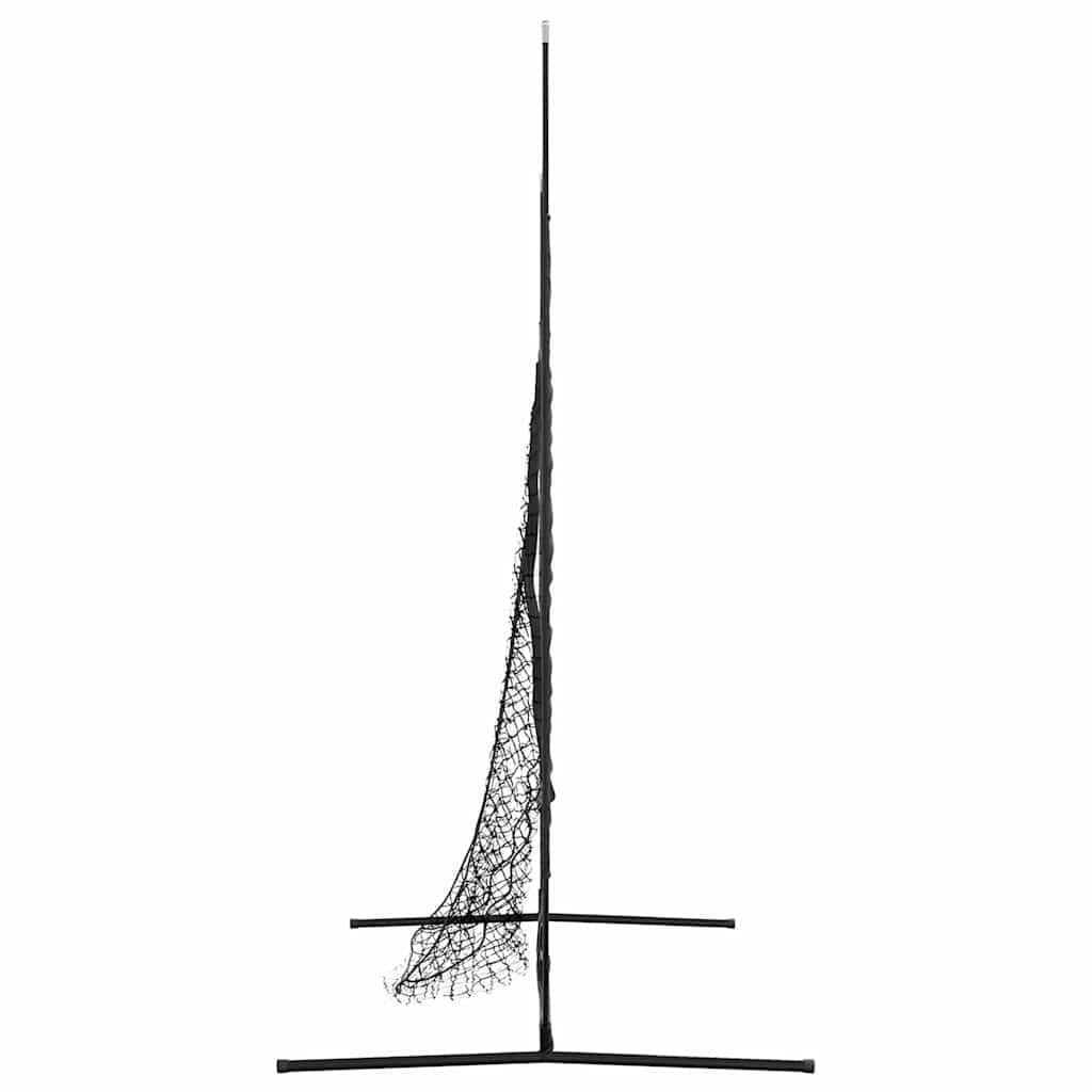 vidaXL Baseball Practice Net Black 250 x 106 x 209 cm Polyester 6