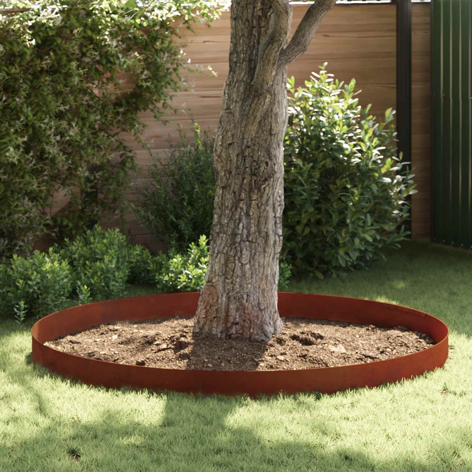 vidaXL Lawn Edging 450 x 25 cm Weathering Steel Rusty 1