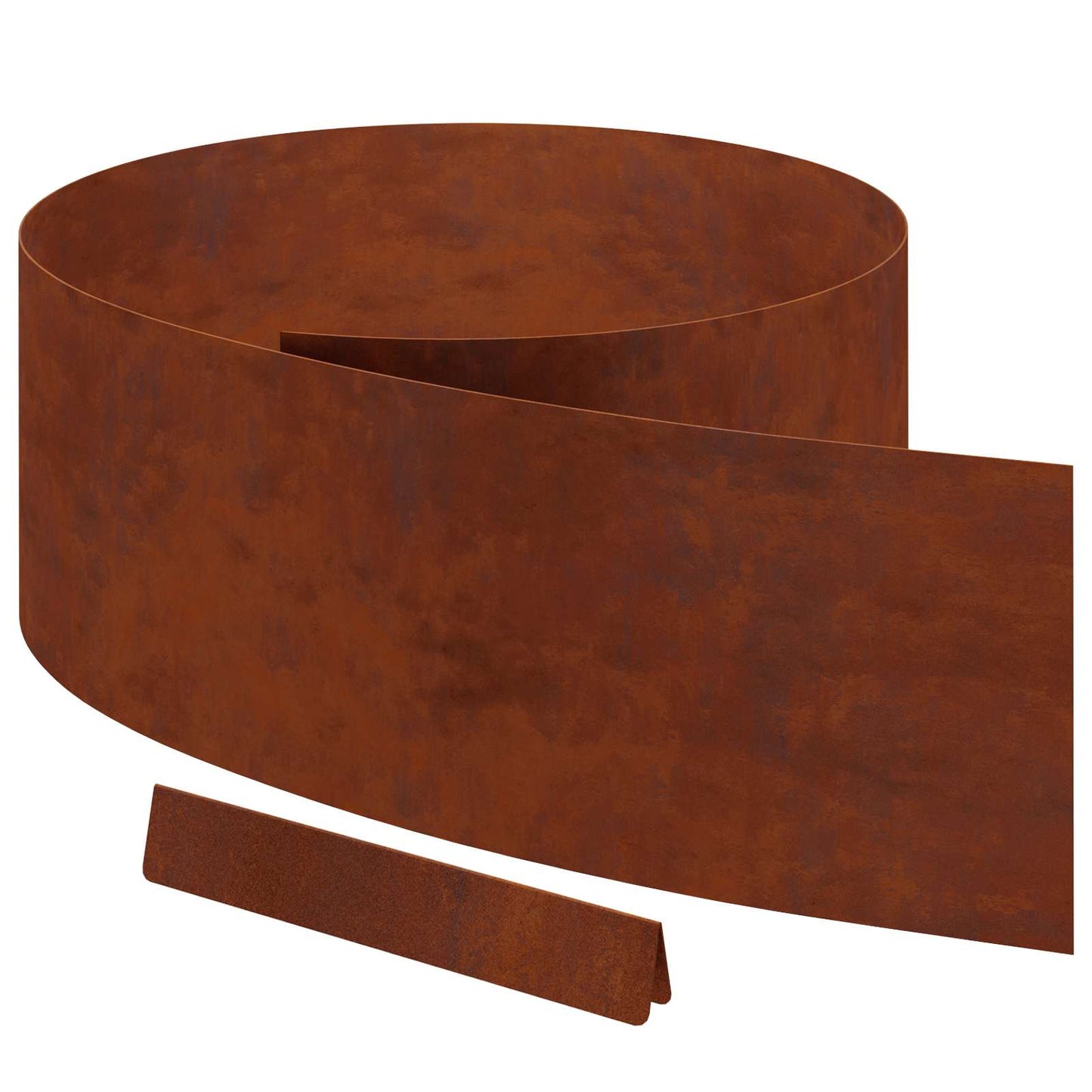 vidaXL Lawn Edging 450 x 25 cm Weathering Steel Rusty 2