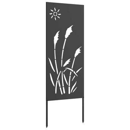 vidaXL Garden Privacy Screen Black 50 x 140 cm Cold-rolled steel 5