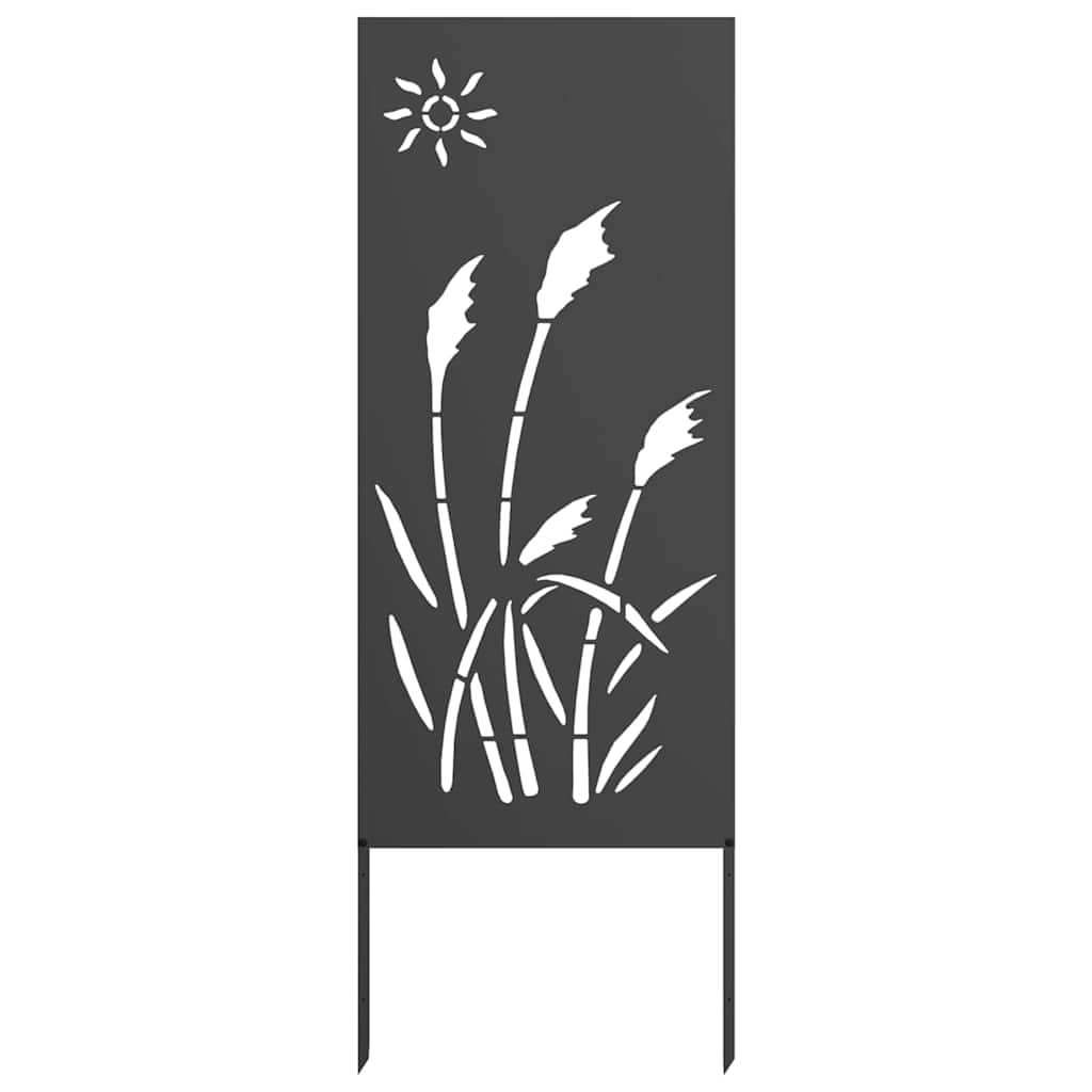vidaXL Garden Privacy Screen Black 50 x 140 cm Cold-rolled steel 4