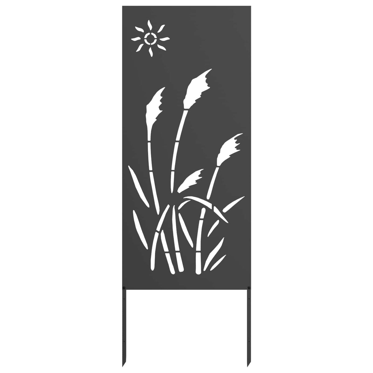 vidaXL Garden Privacy Screen Black 50 x 140 cm Cold-rolled steel 2