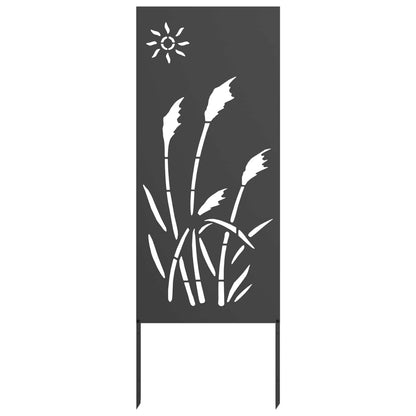 vidaXL Garden Privacy Screen Black 50 x 140 cm Cold-rolled steel 2