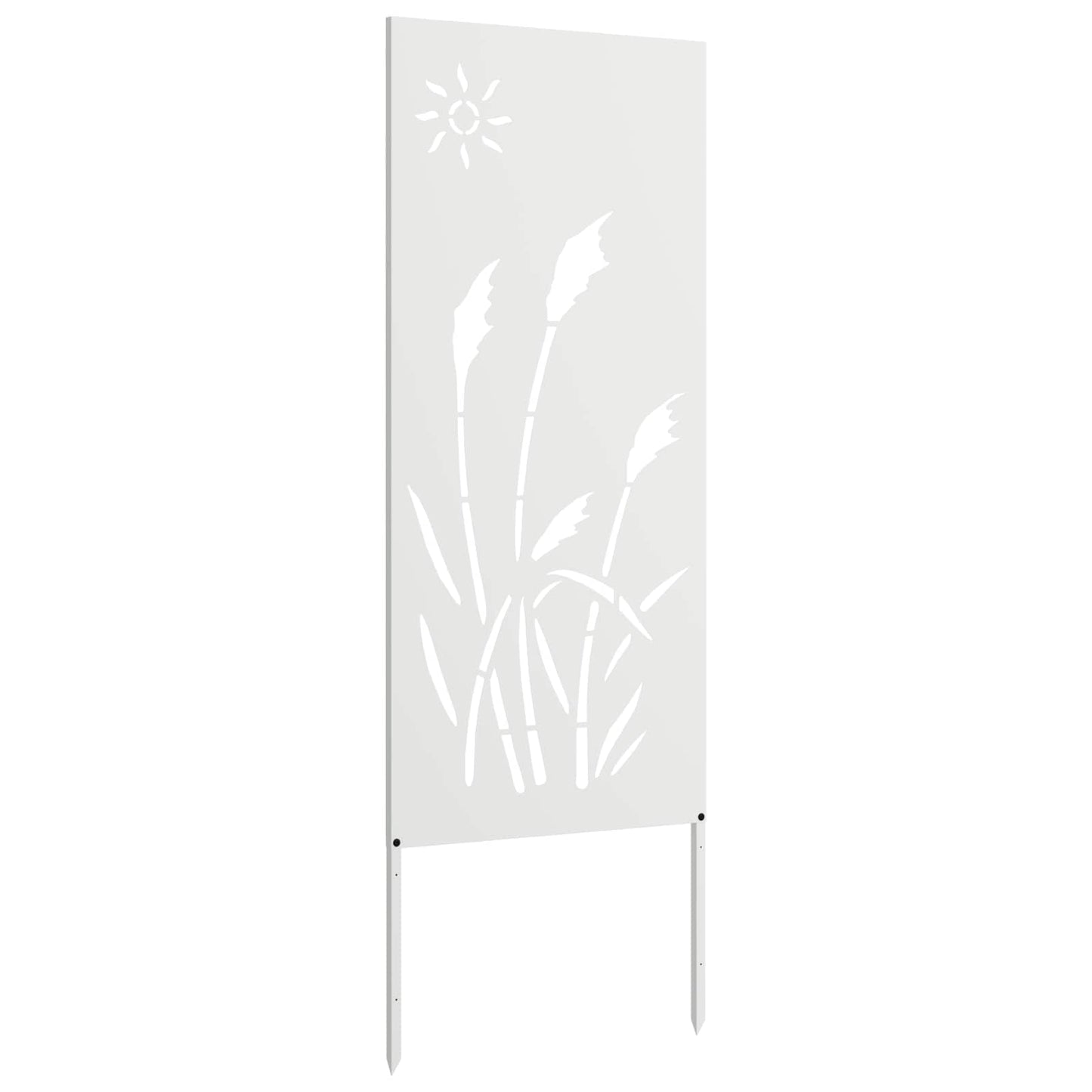 vidaXL Garden Privacy Screen White 50 x 140 cm Cold-rolled steel 5
