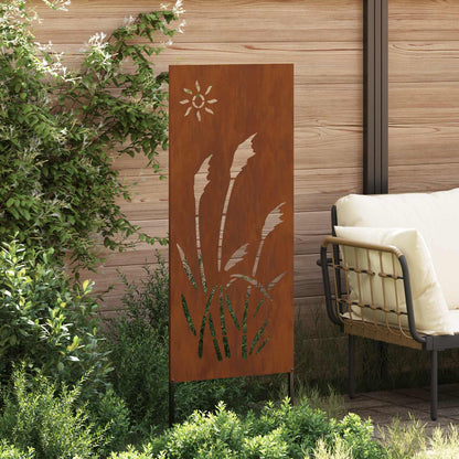 vidaXL Garden Privacy Screen Rusty 50 x 140 cm Weathering Steel 3