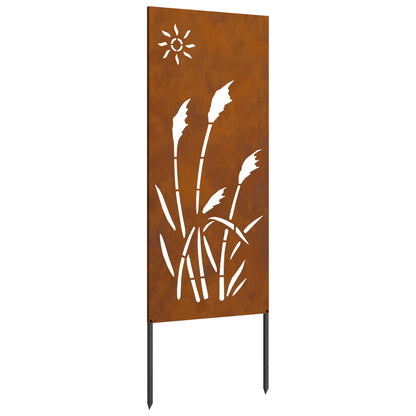 vidaXL Garden Privacy Screen Rusty 50 x 140 cm Weathering Steel 2