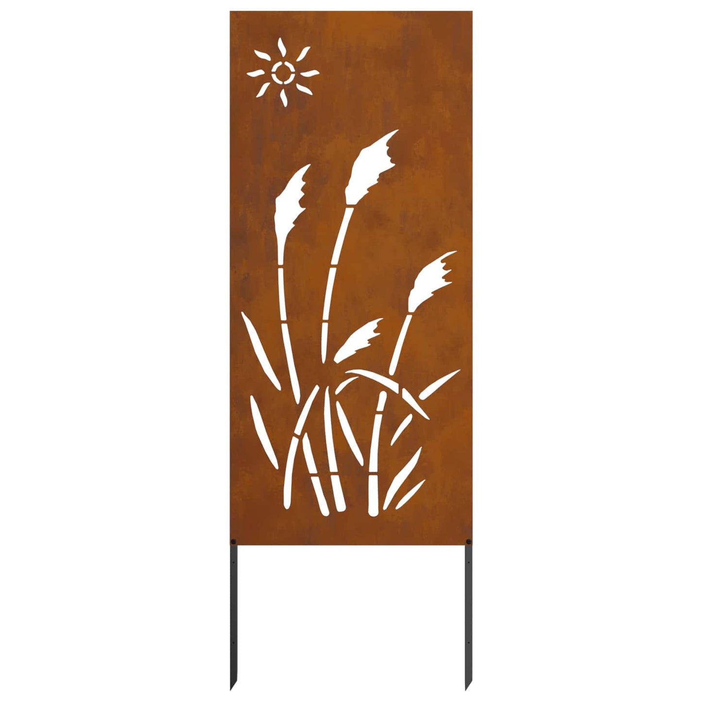 vidaXL Garden Privacy Screen Rusty 50 x 140 cm Weathering Steel 4