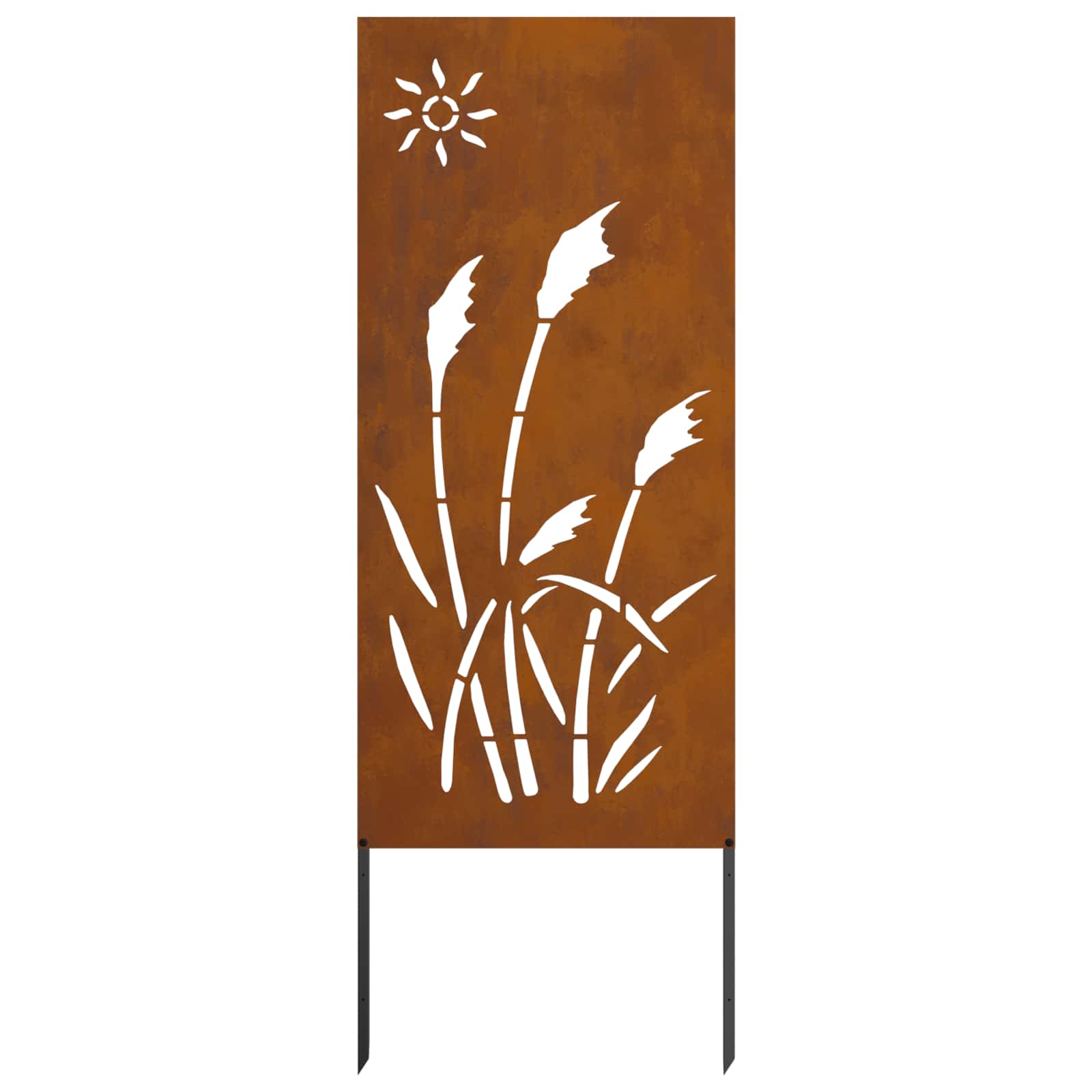 vidaXL Garden Privacy Screen Rusty 50 x 140 cm Weathering Steel 4