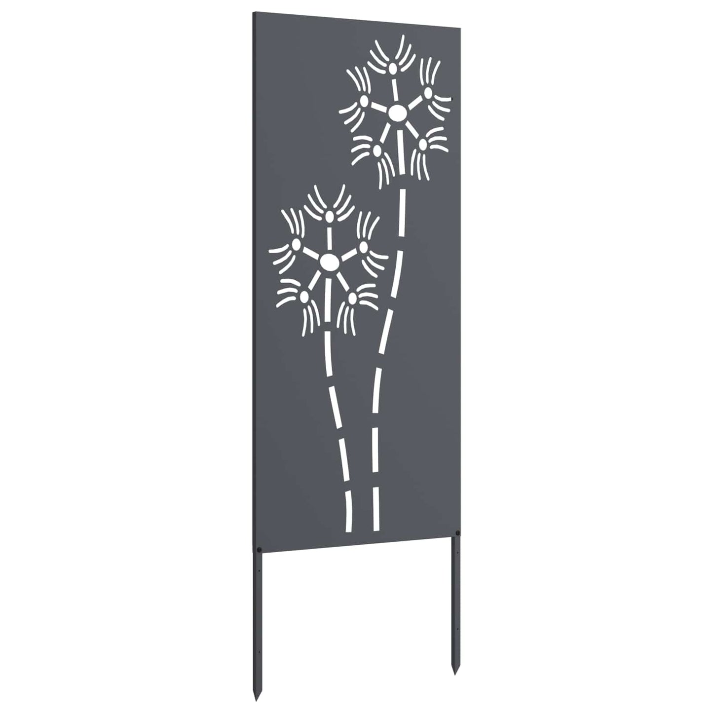 vidaXL Garden Privacy Screen Anthracite 50 x 140 cm Cold-rolled steel 5