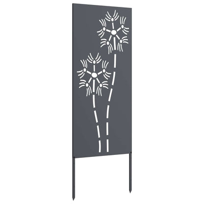 vidaXL Garden Privacy Screen Anthracite 50 x 140 cm Cold-rolled steel 5