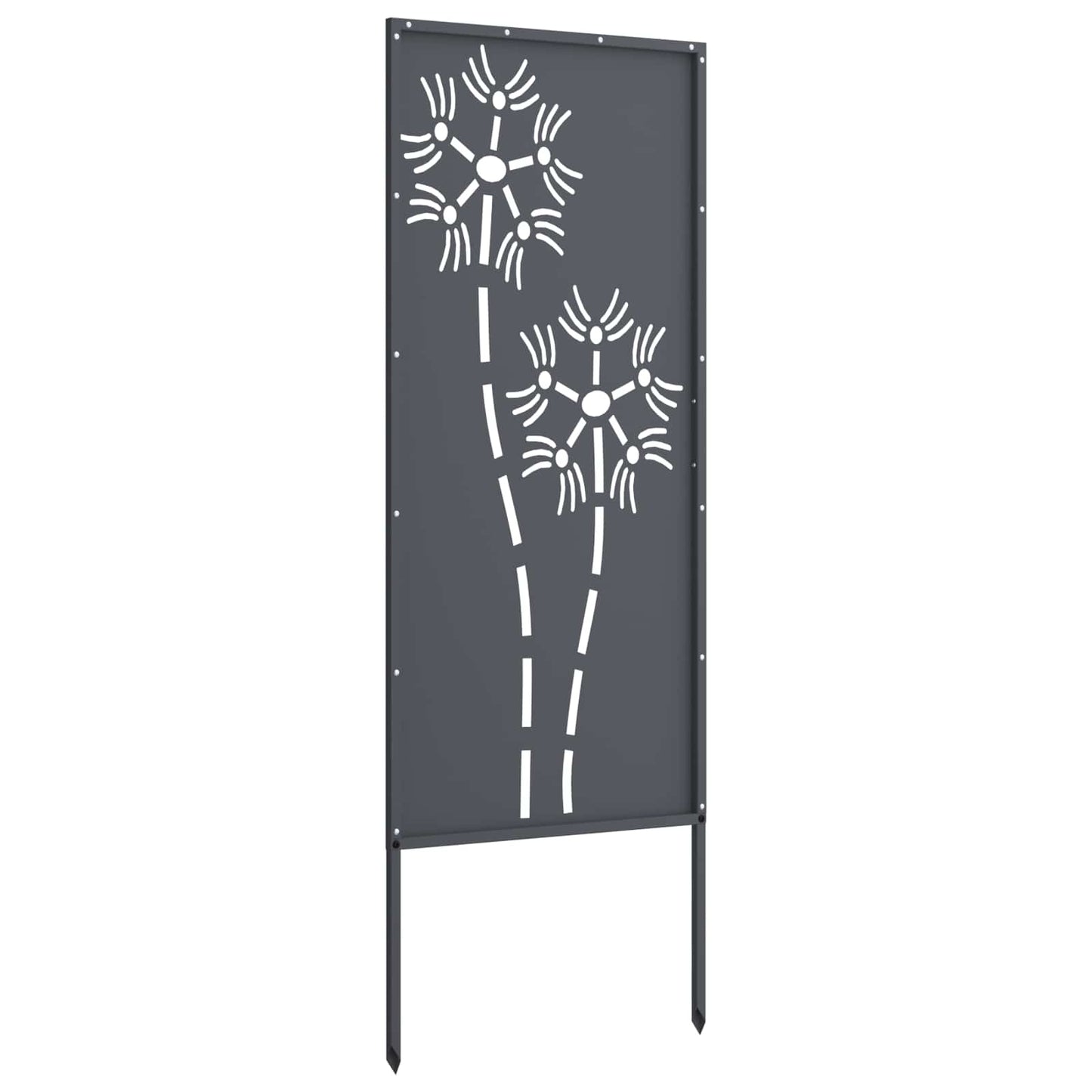 vidaXL Garden Privacy Screen Anthracite 50 x 140 cm Cold-rolled steel 6