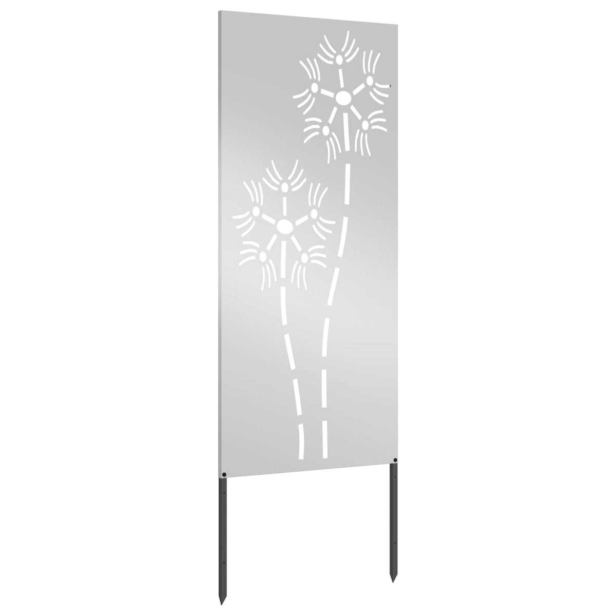 vidaXL Garden Privacy Screen Silver 50 x 140 cm Galvanised steel 5