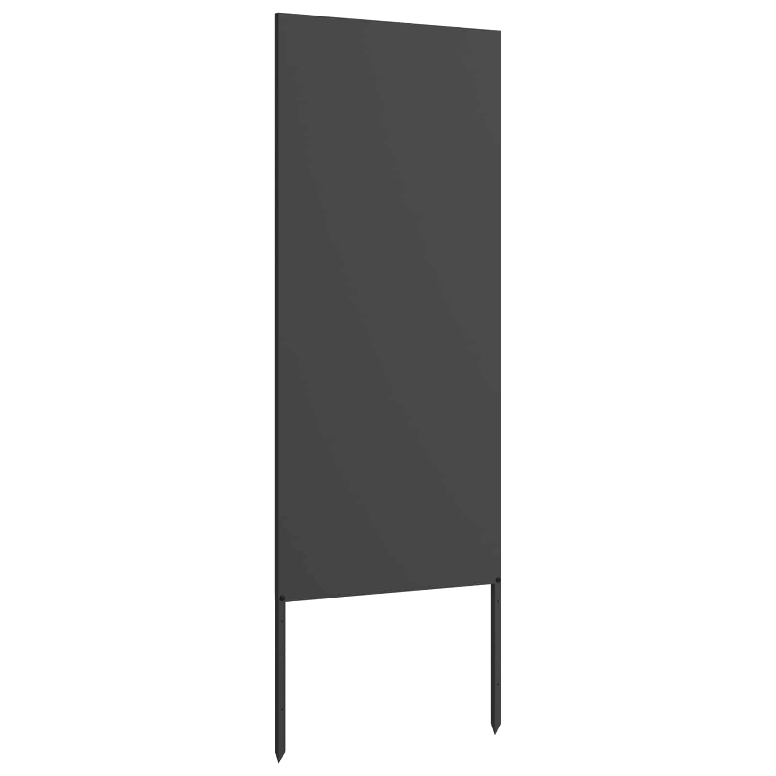 vidaXL Garden Privacy Screen Black 50 x 140 cm Cold-rolled steel 4