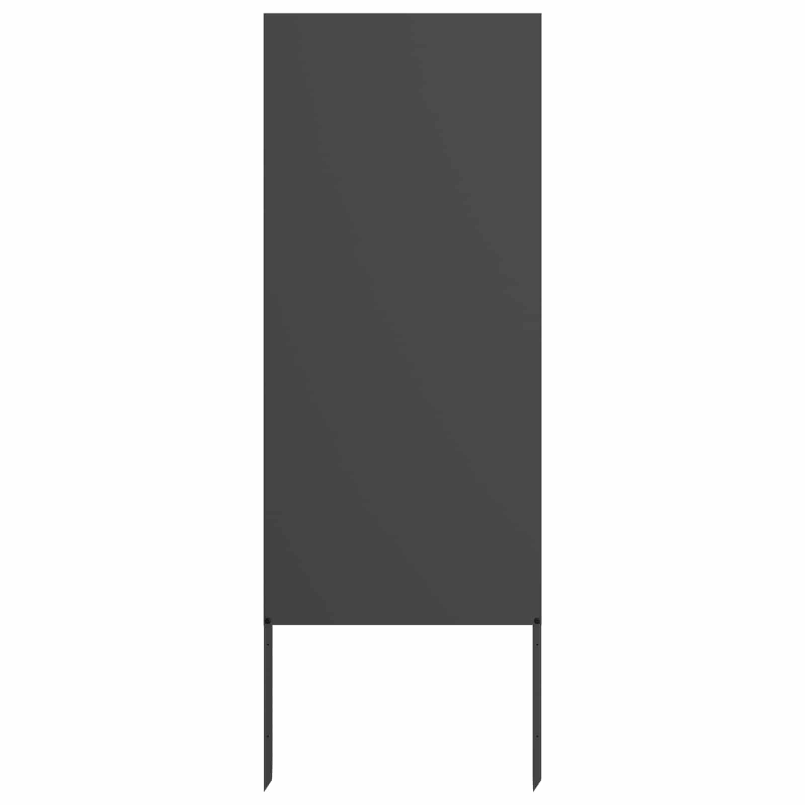 vidaXL Garden Privacy Screen Black 50 x 140 cm Cold-rolled steel 2